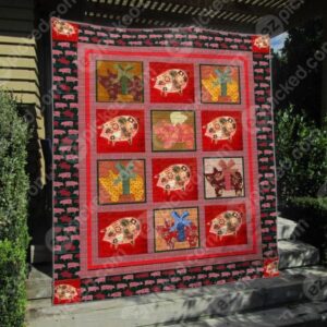 Piggy Quilt Blanket Vd14  Quilt